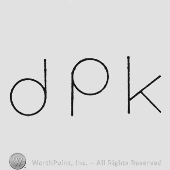 Handwriting initials DPK