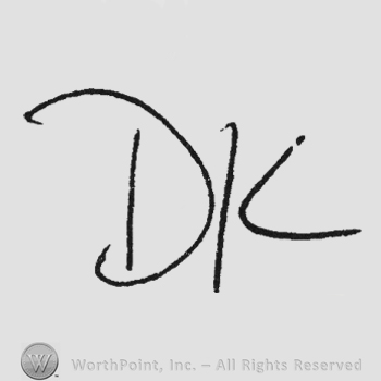 Handwriting initials DK