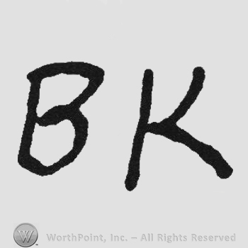 Bold initials BK