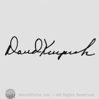 Handwriting signature David Krupick
