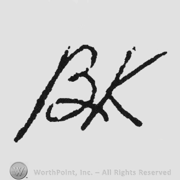 Handwriting initials BK