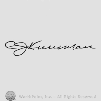 Handwriting signature A J Kuresman
