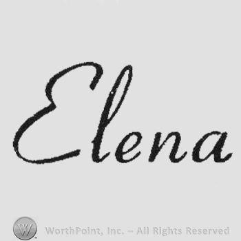Handwriting Elena