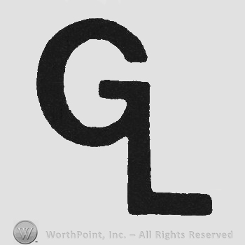 Bold monogram of letters GL