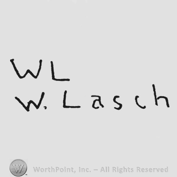 Handwriting WL up W .Lasch under