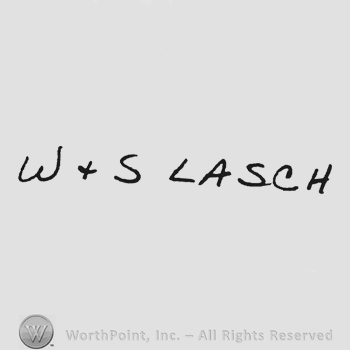 Handwriting initials W+S Lasch
