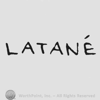 Capital handwriting Latane
