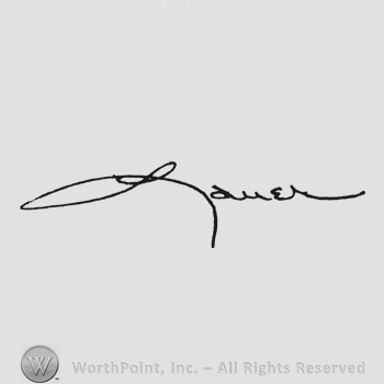 Handwriting signature J Lauer