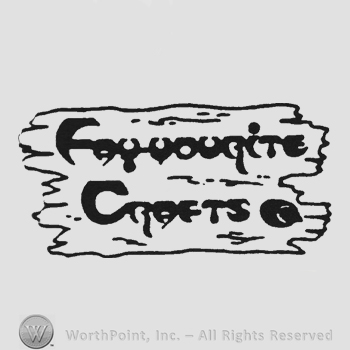 Bold writing Fay-vourite Crafts copyright on a piece of wood