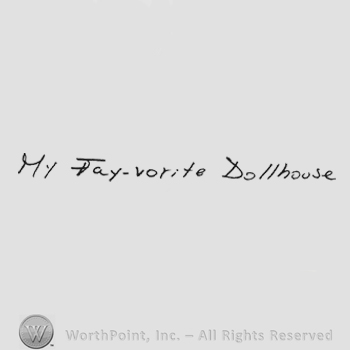 Handwriting My Fay-vourite Dollhouse