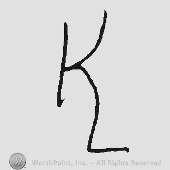 Monogram of letters KL