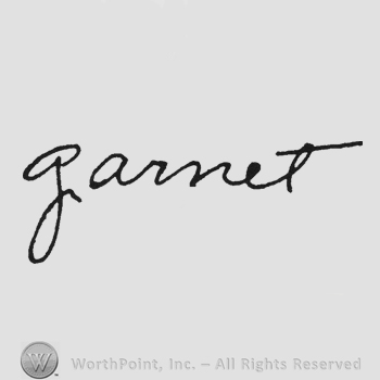 Handwriting Garnet