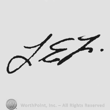 Handwriting initials LEL