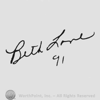 Oblique handwriting Beth Lane
