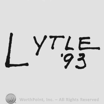 Capital handwriting Lytle 93 under