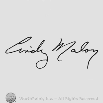 Handwriting signature Cindy Malon
