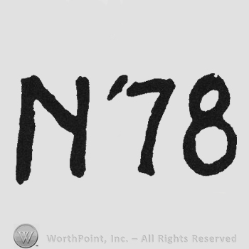 Bold capital letter N '78