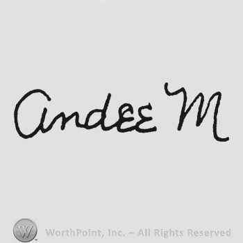 Handwriting signature Andee M
