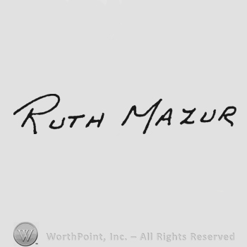 Capital handwriting Ruth Mazur