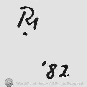 Capital letter R1 up '82 under