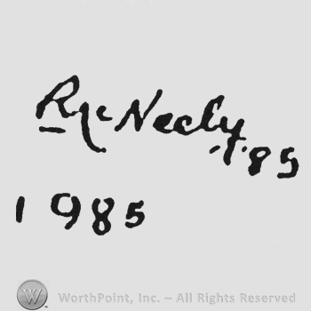 Handwriting PMcNeely up '85 under 1985 under