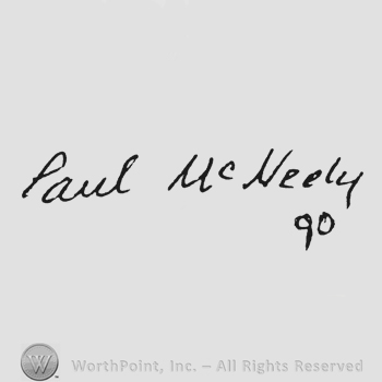 Handwriting Paul McNeely '90 under