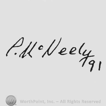 Handwriting PMcNeely '91 under