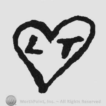 Initials LT inside heart
