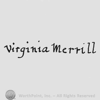 Handwriting Virginia Merrill