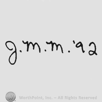 Handwriting initials G.M.M '92