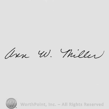 Handwriting Ann W. Miller