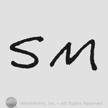 Handwriting initials SM