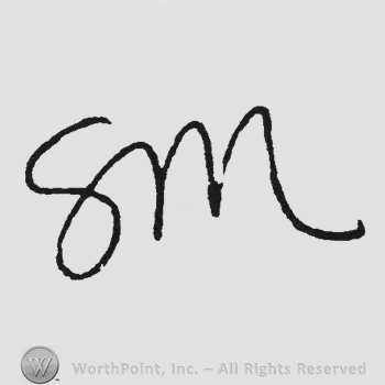Handwriting initials SM