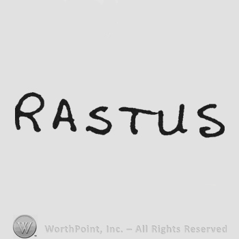 Capital handwriting Rastus
