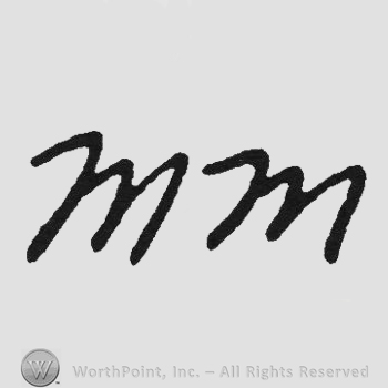 Handwriting initials MM