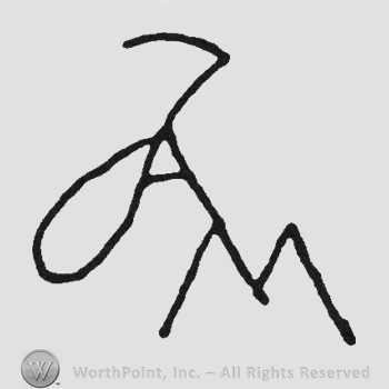 Monogram of letters JM