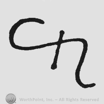 Monogram of letters CH