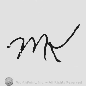 Handwriting initials MK