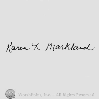 Handwriting Karen L Markland