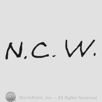 Initials NCW dots between