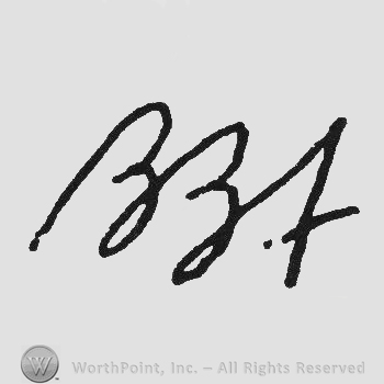 Handwriting initials BBA