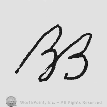 Handwriting initials BB