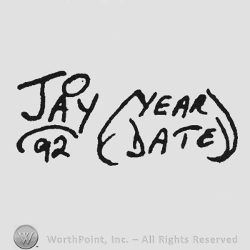 Capital handwriting JoJay underlined 92 under Year and date to the right