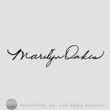 Handwriting Marilyn Oakes