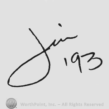 Oblique handwriting James '93
