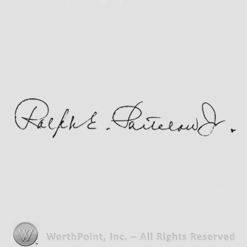 Handwriting signature Ralphe Partelow