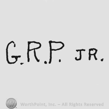 Handwriting bold initials GRP Jr
