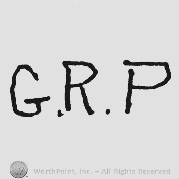 Handwriting bold initials GRP