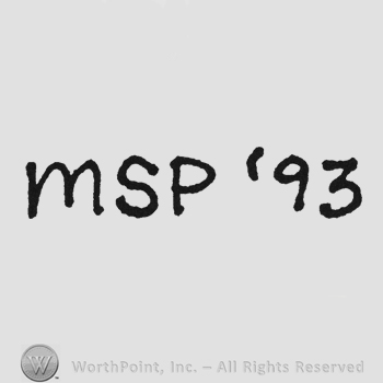 Handwriting bold initials MSP '93