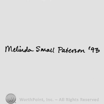 Bold handwriting Melinda Smalll Paterson